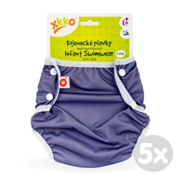 Jednovelikostní kojenecké plavky XKKO - Lavender Aura 5x1ks (VO bal.)