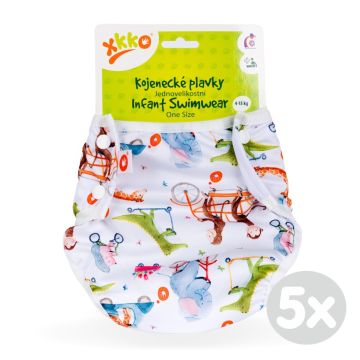 Jednovelikostní kojenecké plavky XKKO - ZOO on the Road 5x1ks (VO bal.)