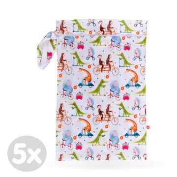 Nepromokavý pytlík XKKO Velikost M - ZOO on the Road 5x1ks (VO bal.)