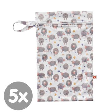 Nepromokavý pytlík XKKO Velikost M - Dreamy Sheeps 5x1ks (VO bal.)